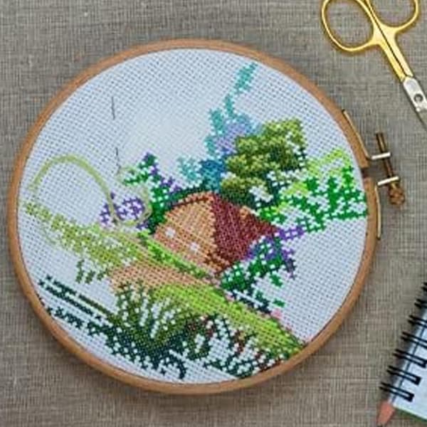 Broderitrådsset - tråd i 8 färger, för DIY-broderi, bomull