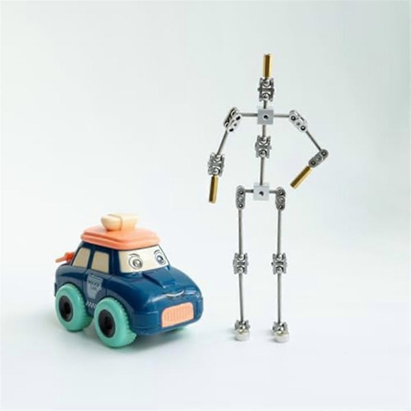 Armaturkit - DIY Metall Dockfigur Skelett, Lätt att Montera, Animerad Karaktärsdesign, för Stop Motion Animation