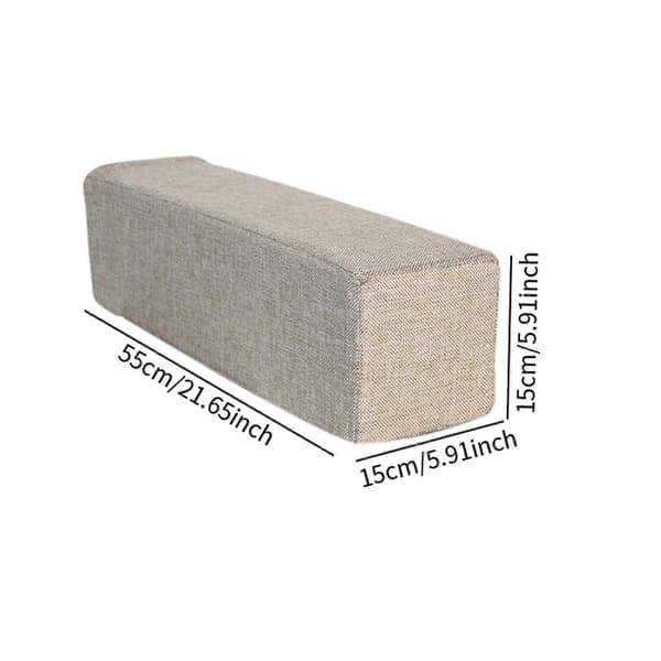 Beige Soffkudde Armstöd Sängläsning Mjuk Ergonomisk Praktisk Högdensitetsskum