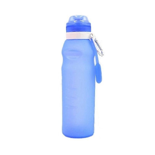 600ml Hopfällbar Vikbar Dricksvattenflaska Vattenkokare Kopp Silikon Rese Utomhus Sport Cykel