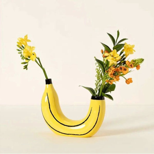 Enkel Bananvas Blomsterarrangemang Vardagsrumsdekoration Ornament Harts Hantverk Heminredning