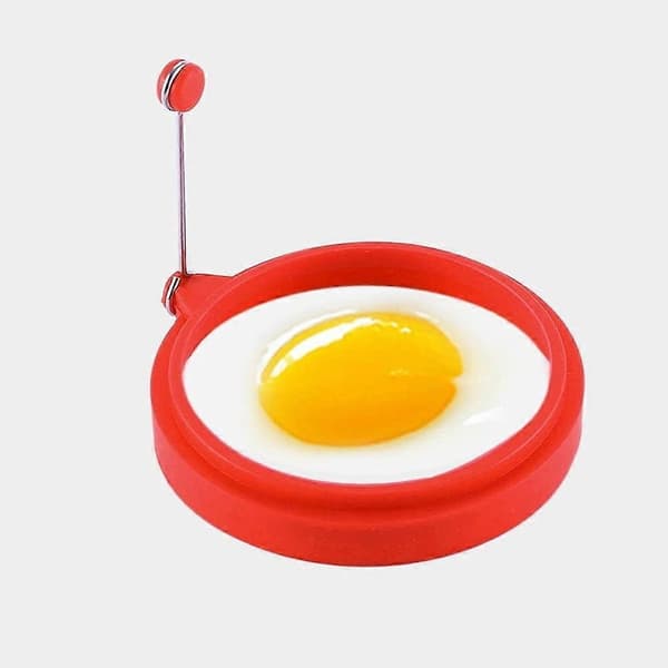 5-pack Silikon Non-Stick Äggring Rund Omelettform För Frukostlagning