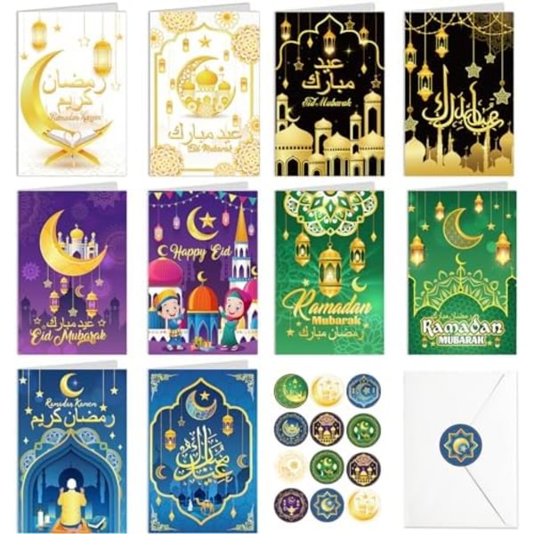 DPKOW 20st Eid-kort Ramadan Mubarak gratulationskort Multipack,