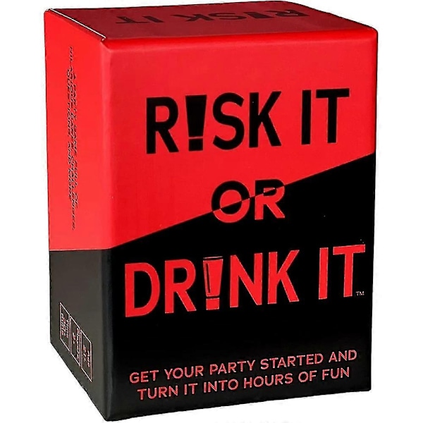 Risk It Or Drink It Roligt Partyspel För Högskolan Kortspel Drickspel Förfest Kväll Hilariska Utmaningar Frågor Vuxen