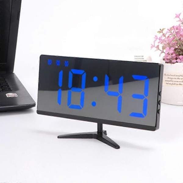 Digital Väckarklocka, LED Väckarklocka med LED-display och 4 justerbara lägen