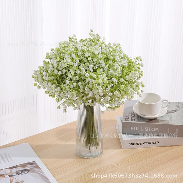 10 Konstgjorda Brudslöjeblommor för Bröllops- och Heminredning