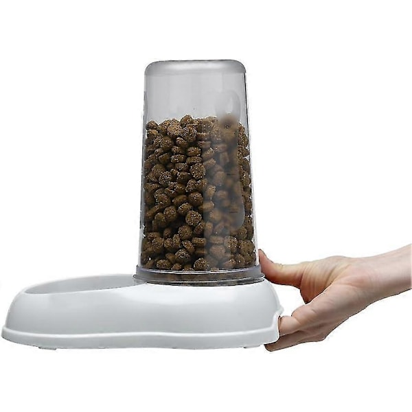 Vatten- eller matdispenser för katter och djur Torrfoderautomat Torrfoder 0,6 liter, 12,5 x 19 x 19,5 cm