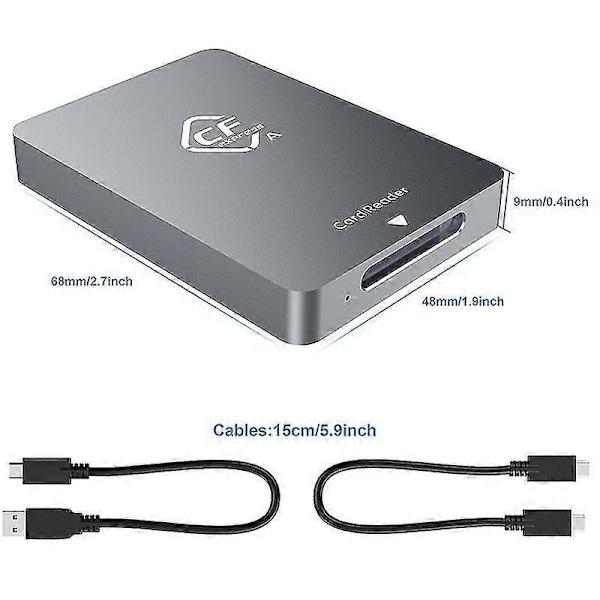 Cfexpress Typ A Kortläsare Usb3.1 Gen2 Adapter 10gbps För Windows Xp Med Kabel För Slr