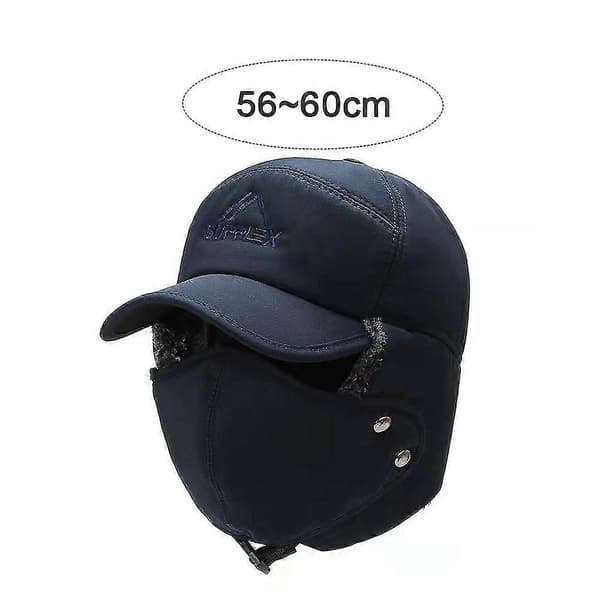 Vintermössa med öronmuffar och mask - varm och mysig