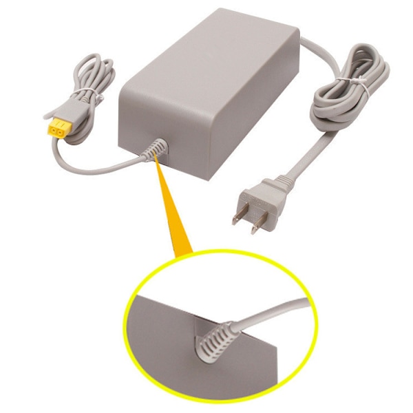 För Nintendo Wii U Gamepad Vägg AC Strömförsörjning Laddningsadapter Kabel