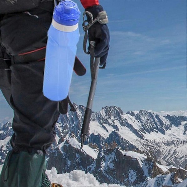 600ml Hopfällbar Vikbar Dricksvattenflaska Vattenkokare Kopp Silikon Rese Utomhus Sport Cykel