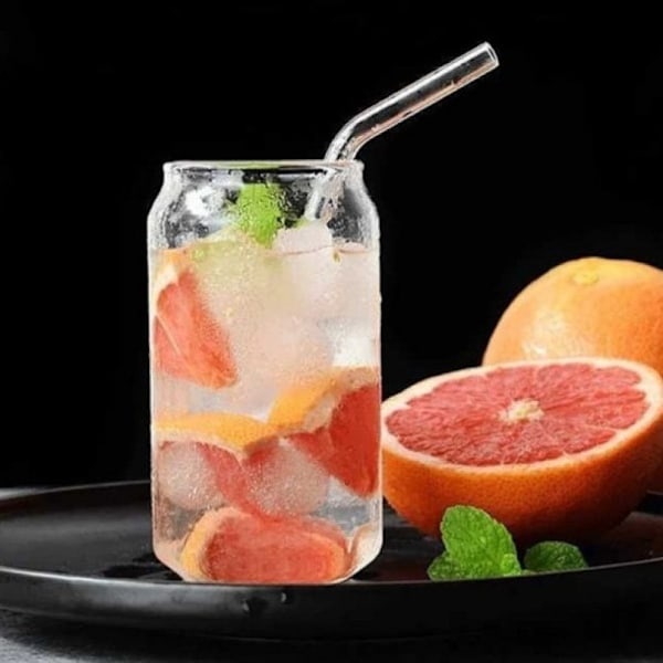 Glas, longdrinkglas, cocktailglas, sugrör, dricksglas, 370 ml