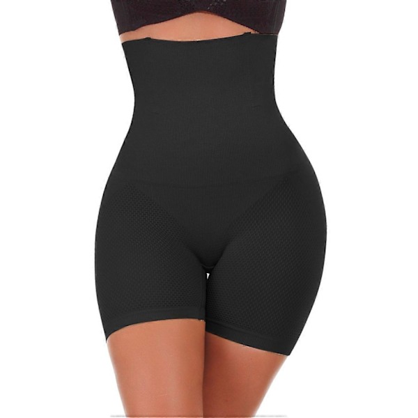Högmidjade Tummy Control Bodyshaper Butt Lifter Boyshorts Kontrolltrosor Slimming Briefs för Kvinnor, M/L, svart