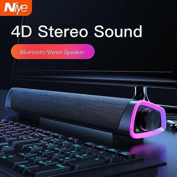 4D Datorhögtalare Soundbar Stereo Subwoofer Bluetooth-högtalare