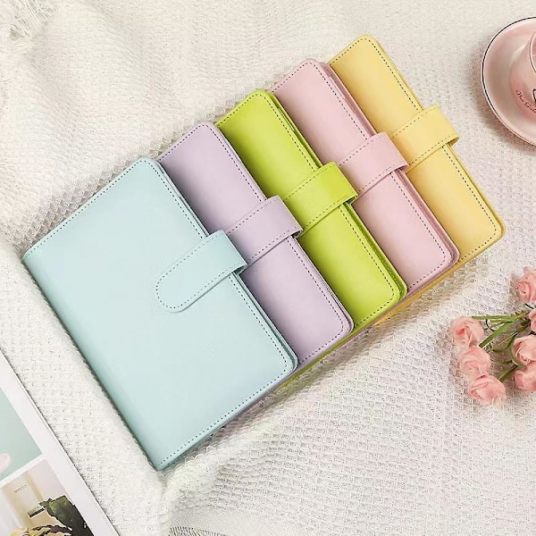 Macaron Anteckningsbok - Flickig Design Med Återanvändbar Funktion, Högkvalitativt Papper Och Portabel Storlek, Idealisk För Daglig Användning, Studier Och Kreativt Arbete.(laser Viole