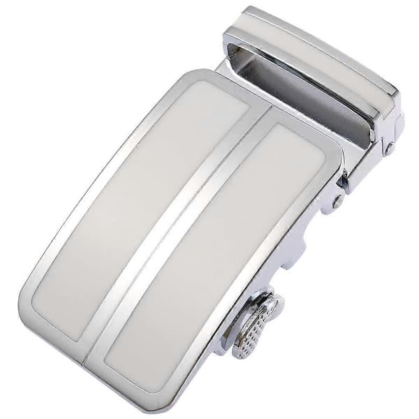 Herrar Bältesspänne Bredd 3,5cm Automatisk Bältesspänne Magnetbotten, Vit