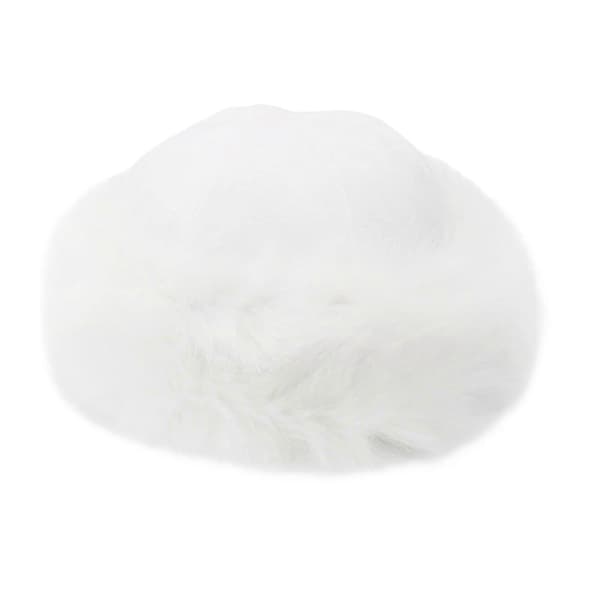 Damhatt för Vinter Cossack Rysk Stil Hatt Fluffig Fleece Fiskarmode Varm Mössa (Vit)