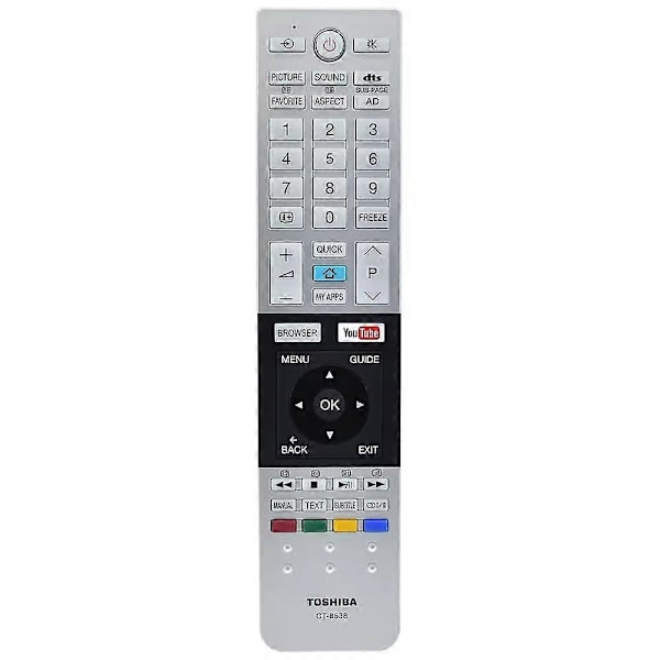 Ny Original CT-8538 Fjärrkontroll För Toshiba Smart LCD TV CT-8521 CT-8522