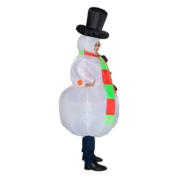 Halloweenfest Jul Uppblåsbar Snögubbe Set