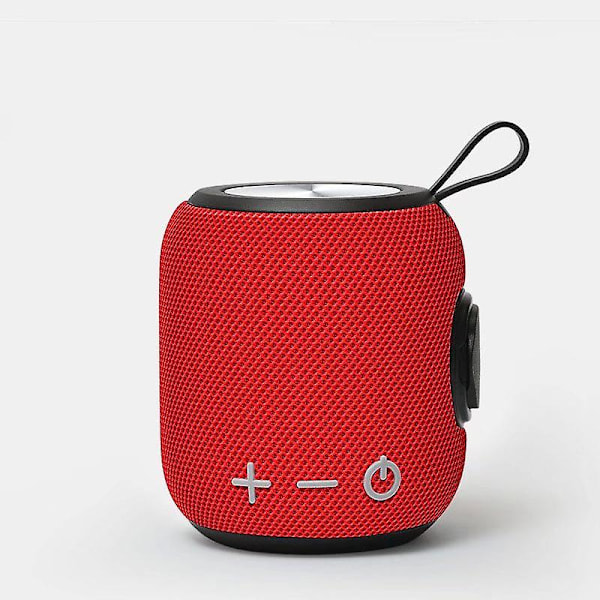 Bärbar Bluetooth-högtalare, Trådlös Mini Dubbelparning Bluetooth 5.0 Högtalare, HD 360 Surroundljud och Bas IPX7 (Röd)