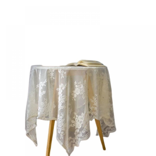 Bordsduk Pastoral Spets Polyester Rektangulär Duk Höst Jul Tvättbar Bordsöverdrag För Bröllopsfest Evenemang Bankett Kök Hem Picknick Inomhus