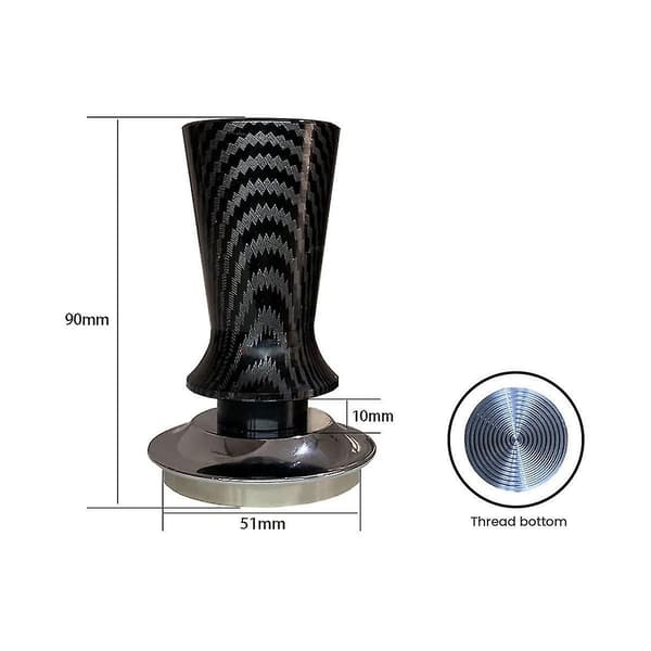 Espresso tamper djupkalibrering stabilt tryck kaffe tamper kaffedispenser