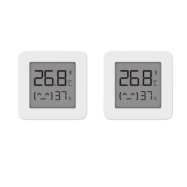 För Xiaomi Mi Hygrometer Digital Termometer Bluetooth Termometer Professionell Hem Inomhus Luftfuktighet och Temperaturmätare för Rumsmätning, 2st