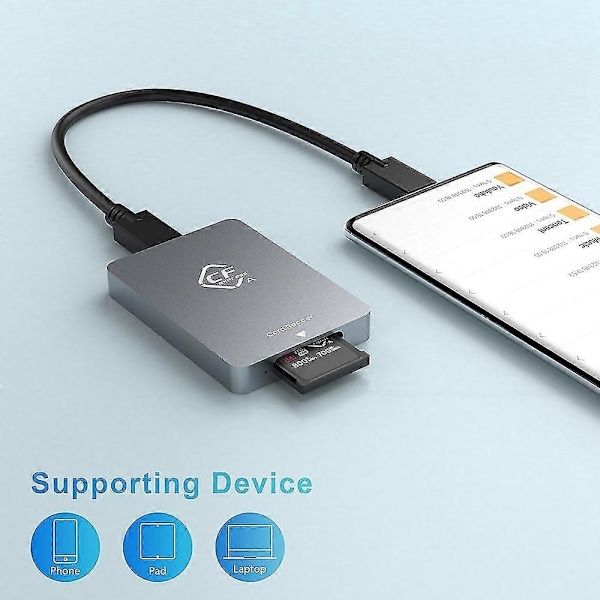 Cfexpress Typ A Kortläsare Usb3.1 Gen2 Adapter 10gbps För Windows Xp Med Kabel För Slr