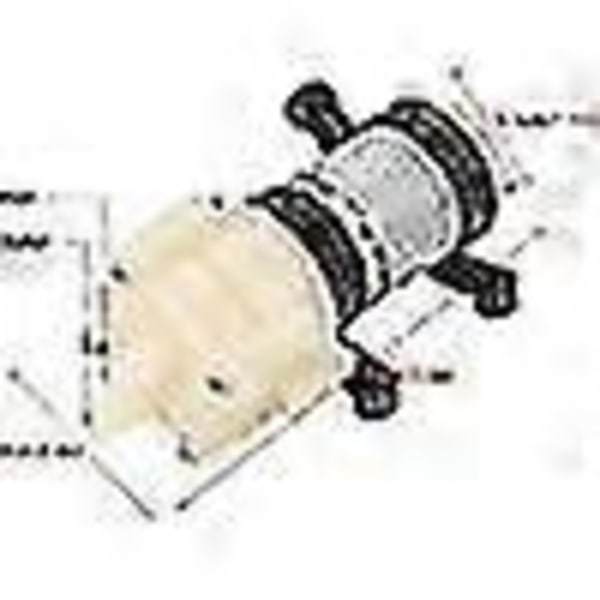 Membranvattenpump 12V Mini Elektrisk Vattenpump 1.5-2L/Min Vattentryck Membranpump För Te M