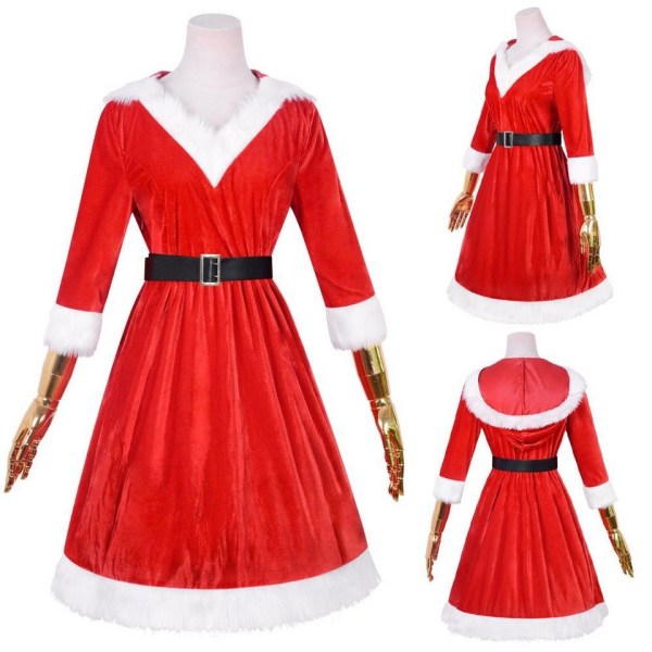 Festklänning Julfestklänning med V-ringad Premium L/XXL