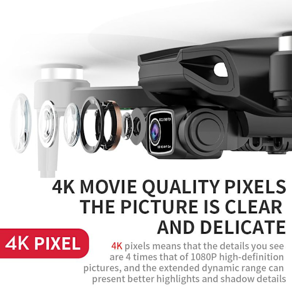 L900 Pro SE HD Drönare 4K Professionell FPV Med Kamera 5G WIFI Visuell Hinderundvikning Borstlös Motor RC Quadcopter Mini Dron 3 Batterier
