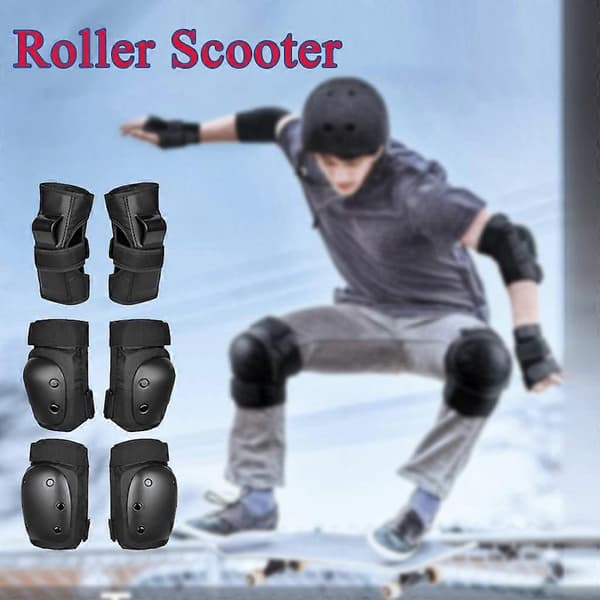 NICECEE 6-pack Sport Knäskydd, Armbågsskydd och Handledsskydd Set