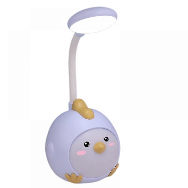 Tecknad Mini LED Liten Skrivbordslampa Skrivbordslampa Studenthem Ögonskydd Lärande Nattlampa Takprojektorlampor Sensorisk Lampa, Hem Sovrum S