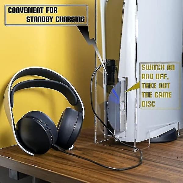 Akryl Skyddskåpa För PS5 Konsol - Transparent Dammskydd För CD-Version