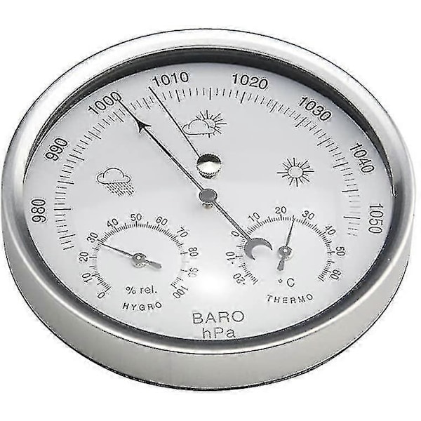 Väderstation analog barometer med termometer hygrometer