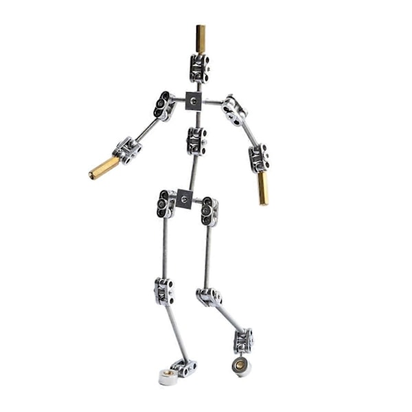 Armaturkit - DIY Metall Dockfigur Skelett, Lätt att Montera, Animerad Karaktärsdesign, för Stop Motion Animation