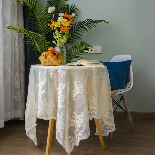 Bordsduk Pastoral Spets Polyester Rektangulär Duk Höst Jul Tvättbar Bordsöverdrag För Bröllopsfest Evenemang Bankett Kök Hem Picknick Inomhus