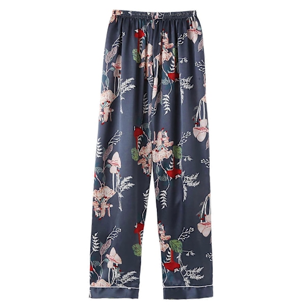 7 Delar Dam Pyjamas Set Faux Siden Pyjamas Dam Pyjamas Sovkläder Set Vår Sommar Hemmakläder Nattkläder Set Damer Bekväm Bomull GåvaMB