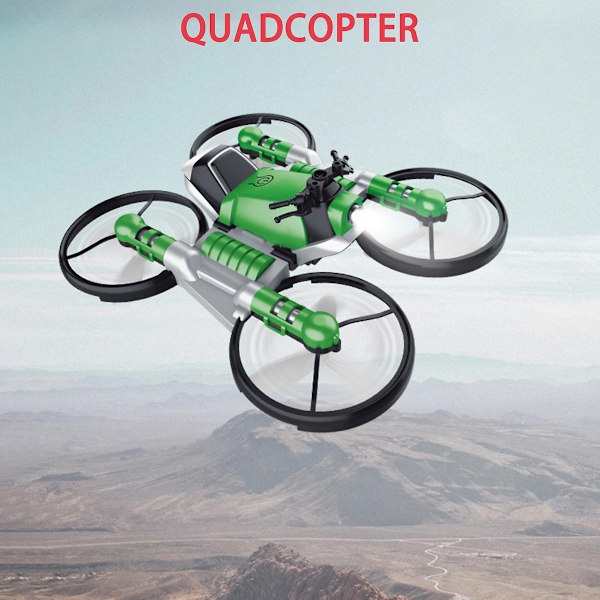 Mini Drönare 2 I 1 Motorcykel Flygplan Deformation Rc Drönare