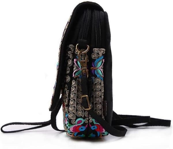 Canvas Crossbody Väska Liten Myntbörs Dragkedja Plånbok För Kvinnor Flickor, Plånböcker