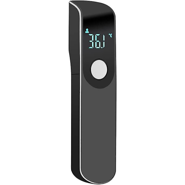 Termometer för vuxna, kontaktfri panntermometer för barn, snabbavläsning med digital display - Svart
