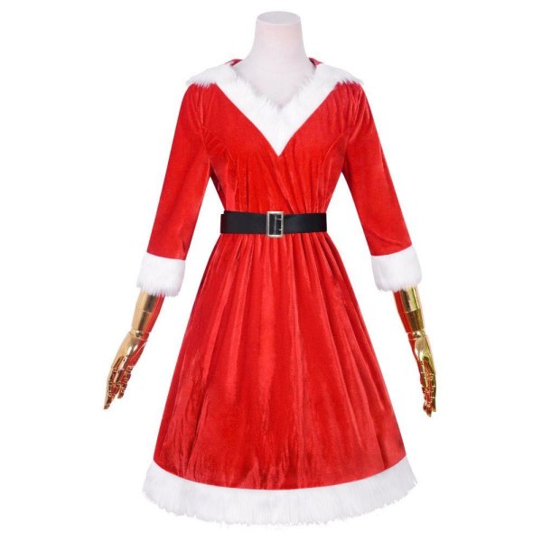 Festklänning Julfestklänning med V-ringad Premium S/L