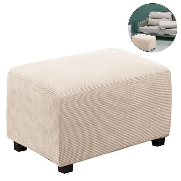 Bekväm Stretch Ottoman Överdrag Fällbar Förvaringspall Möbel