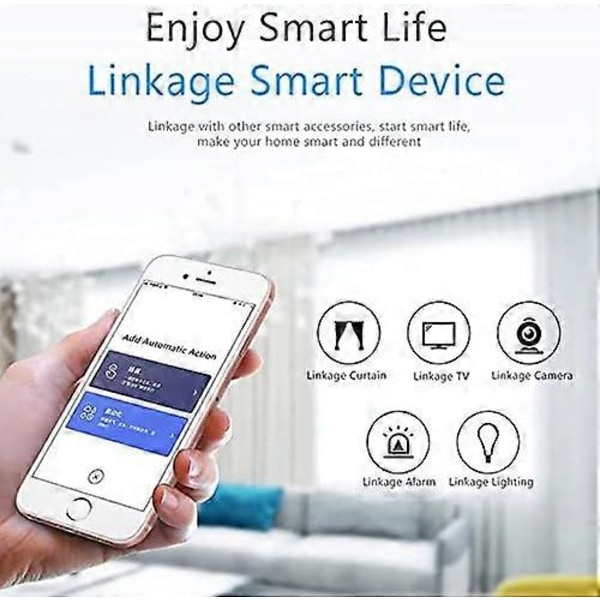 Trådlös WiFi Smart Home PIR Rörelsesensor Detektor Kompatibel med TUYA/Smart Life App