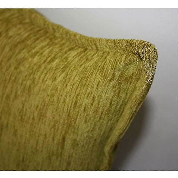 Mcalister Textiles enfärgad chenille limegrön kudde