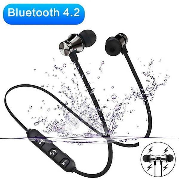 Musik Neckband Gaming Headset Trådlösa Bluetooth In-Ear Hörlurar