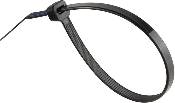 Förpackning med 100 buntband, Svarta, 200 x 4,8 mm