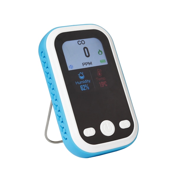 Bärbara Kolmonoxiddetektorer, CO-detektor med tydlig LCD-skärm, Mini CO-larm