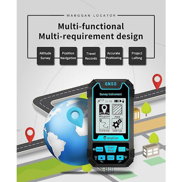 GPS-mätutrustning för jordbruk Hög precision Arealmätare