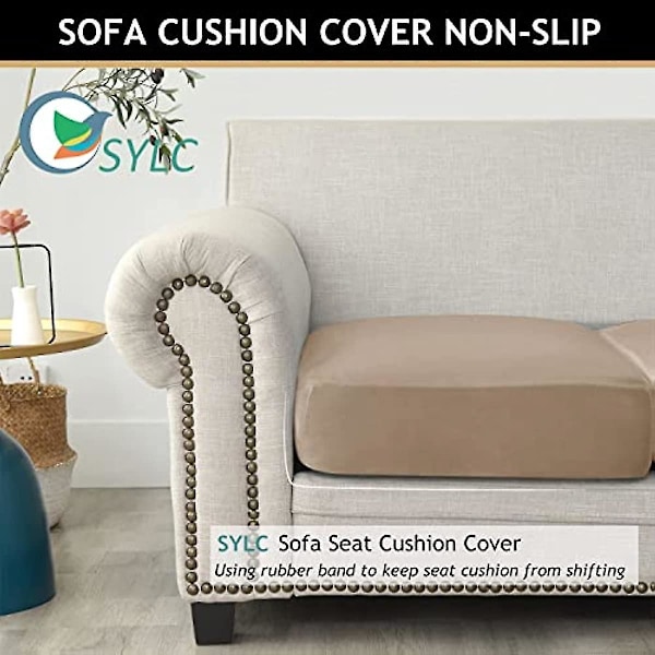 Sofföverdrag för Sittdynor Soffa Dynöverdrag Stretch Sammet Soffa Dynöverdrag Ersättning Fo